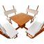 Pavillon 'Rosenheim' Holz weiß 304 x 213 x 304 cm
