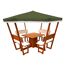Pavillon 'Rosenheim' Holz grün 304 x 213 x 304 cm