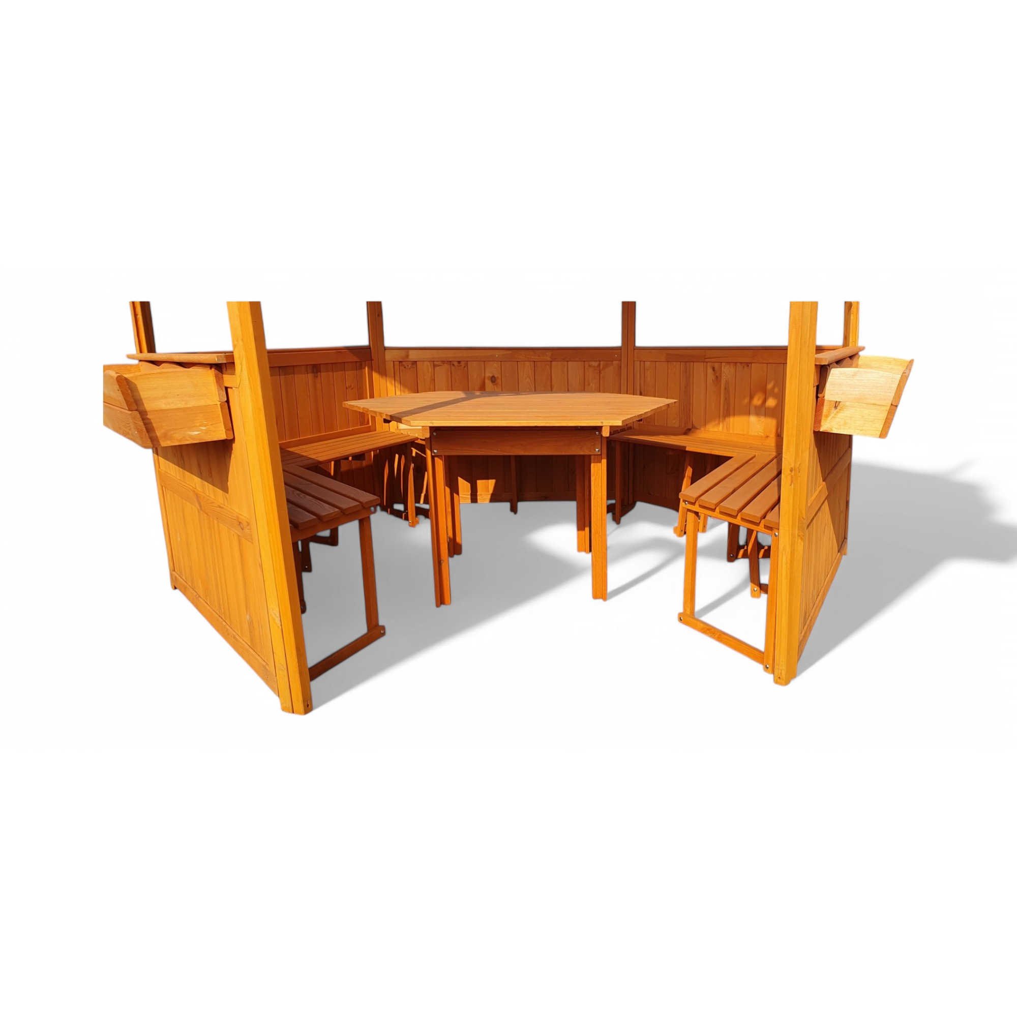 Pavillon 'Palma' Holz inklusive Möbel 326 x 290 x 326 cm