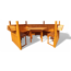Pavillon 'Palma' Holz inklusive Möbel 326 x 290 x 326 cm
