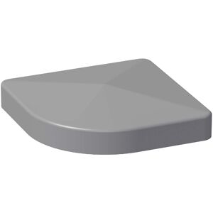 Kappe für variablen Aluminium-Eckpfosten silbergrau 9 x 9 cm