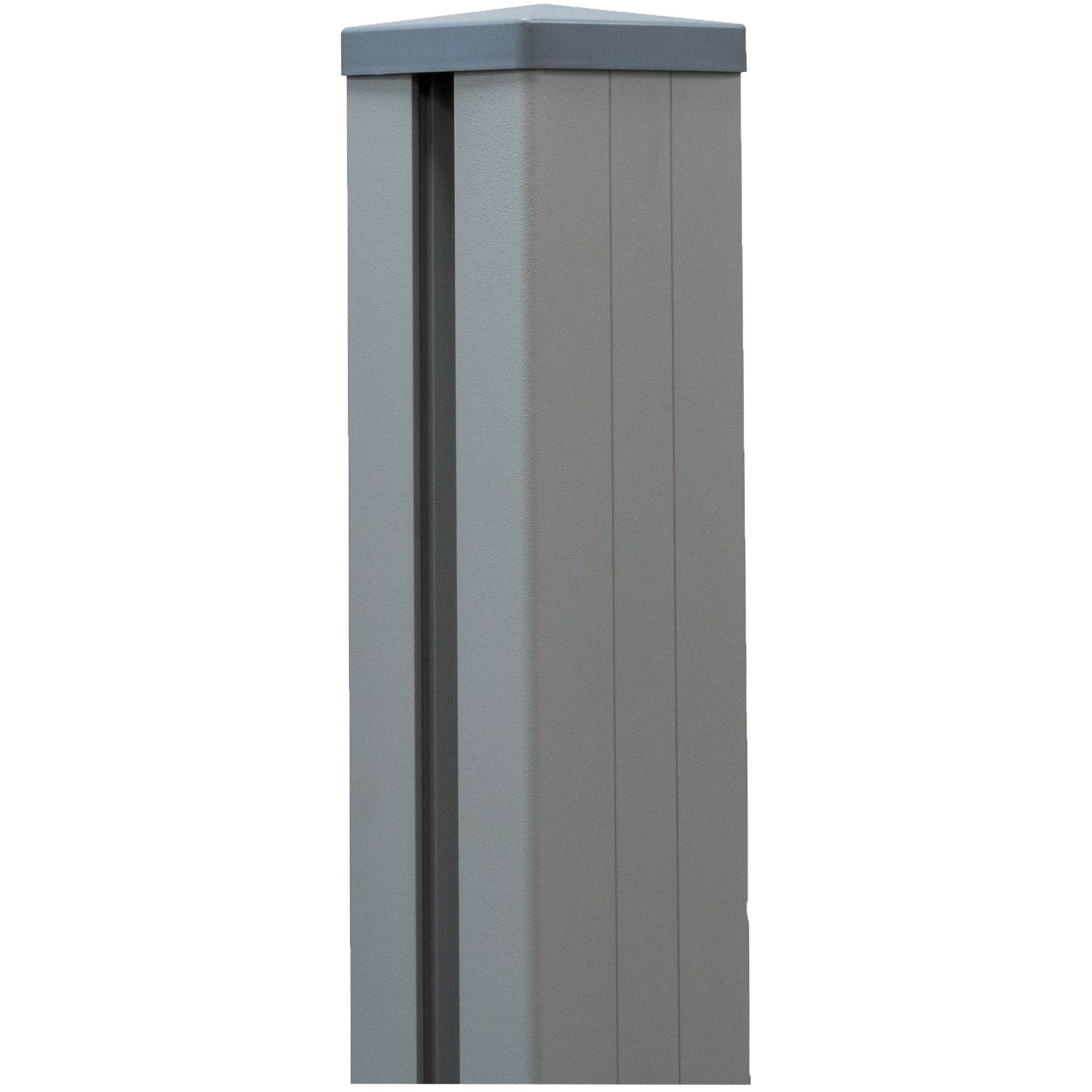 Pfosten Steckzaun Aluminium anthrazit 9 x 9 x 150 cm