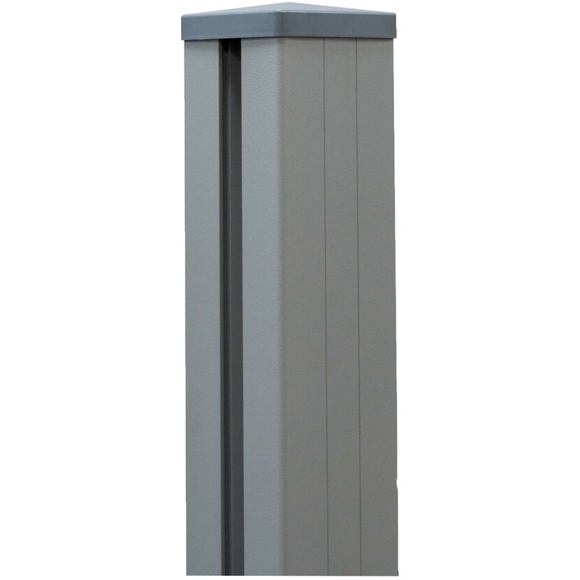 Pfosten Steckzaun Aluminium anthrazit 9 x 9 x 150 cm