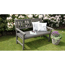 Gartenbank 'Johanna' Holz grau 2-Sitzer 125 x 71 x 91 cm