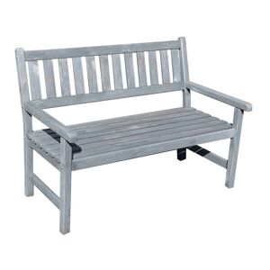 Gartenbank 'Johanna' Holz grau 2-Sitzer 125 x 71 x 91 cm