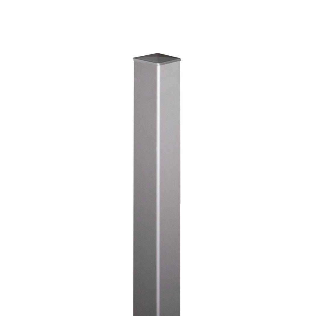 Tor-Pfosten Aluminium silber 6 x 6 x 240 cm