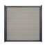 Fertigelement 'Viento' BPC/Aluminium quadratisch Sandfarben/anthrazit 180 x 180 cm