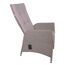 Gartenstuhlset 'Braga' Aluminium braun/grau 2 Stück