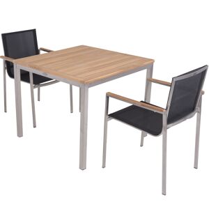 Gartenmöbelset 'Denver' für 2 Personen Edelstahl