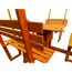 Pavillon 'Rosenheim' Holz grün 304 x 213 x 304 cm
