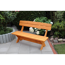 Gartenbank 'München' Holz braun 150 x 75 x 80 cm