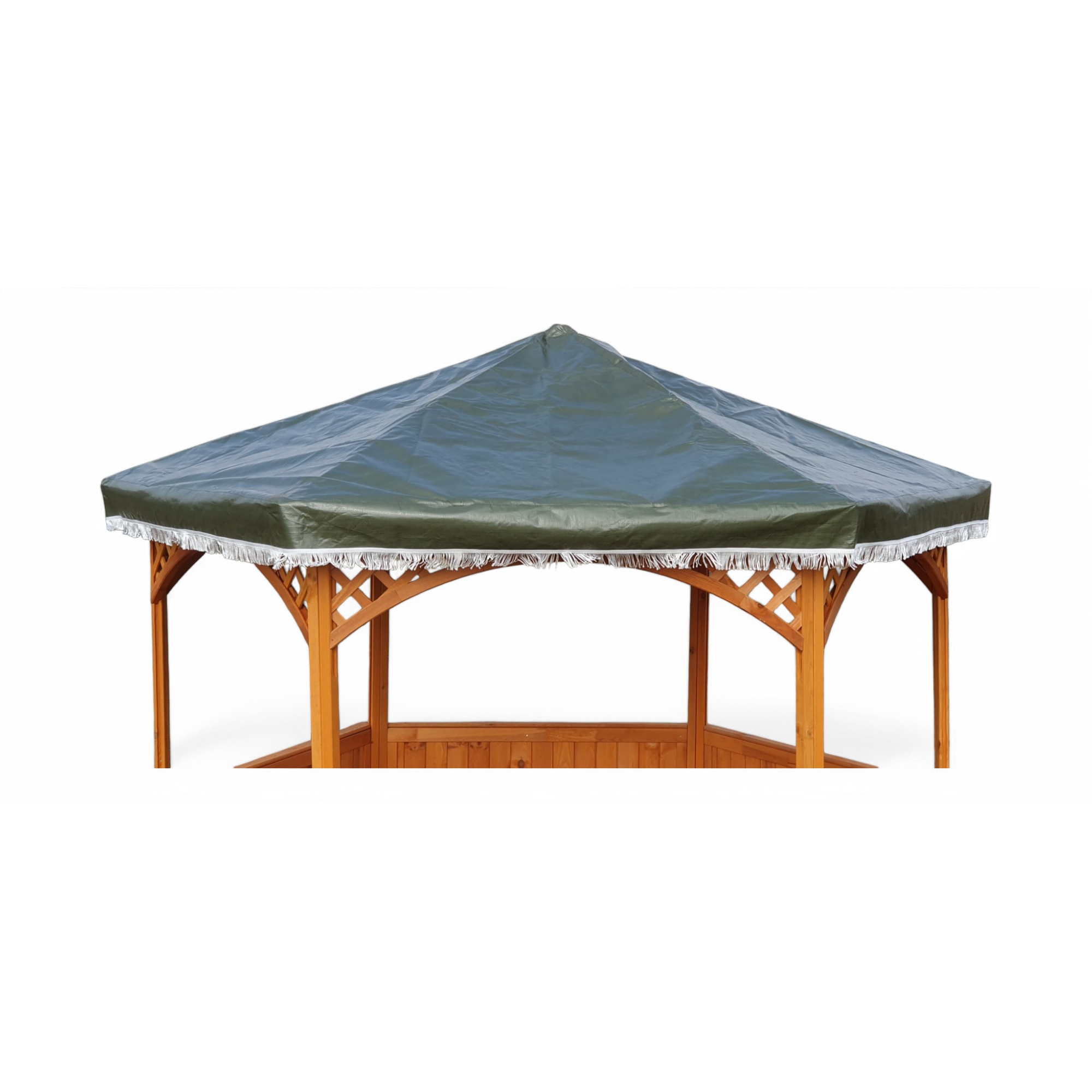 Pavillon 'Palma' Holz grün 308 x 260 x 308 cm