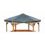 Pavillon 'Palma' Holz grün 308 x 260 x 308 cm