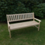 Gartenbank 'Johanna' Holz braun 3-Sitzer 150 x 71 x 91 cm