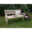 Gartenbank 'Johanna' Holz braun 3-Sitzer 150 x 71 x 91 cm