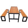 Gartenmöbelset 'Sylt' für 4 Personen Metall/Kiefernholz