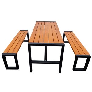 Gartenmöbel-Set 'Sylt' Holz braun 5-teilig