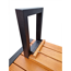 Gartenmöbel-Set 'Sylt' Holz braun 5-teilig
