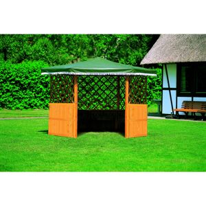 Pavillon 'Marburg' Holz grün 309 x 211 x 309 cm