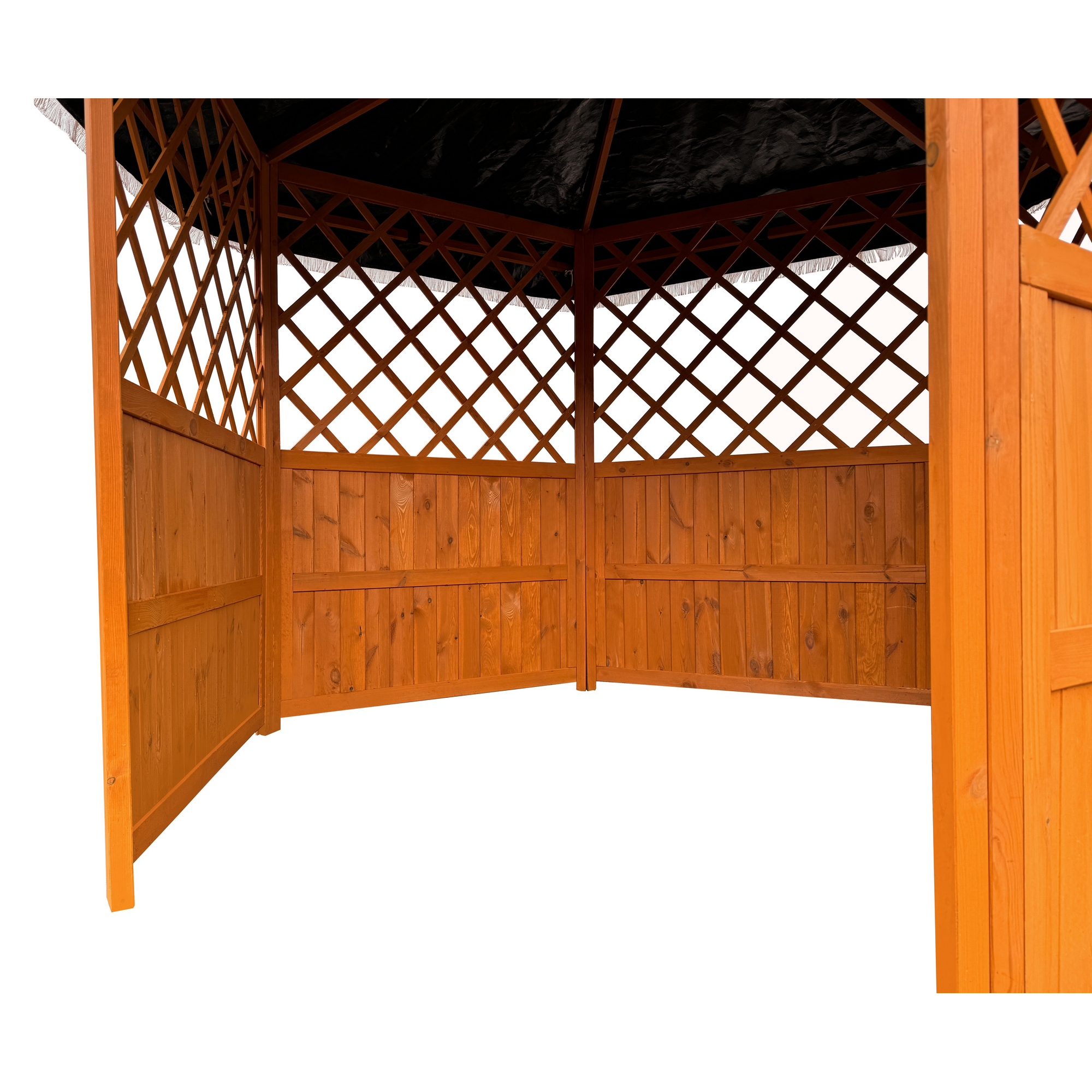 Pavillon 'Marburg' Holz grün 309 x 211 x 309 cm