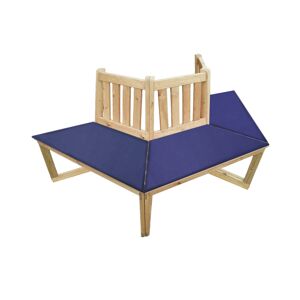 Baumbank Holz braun 202 x 89 x 90 cm