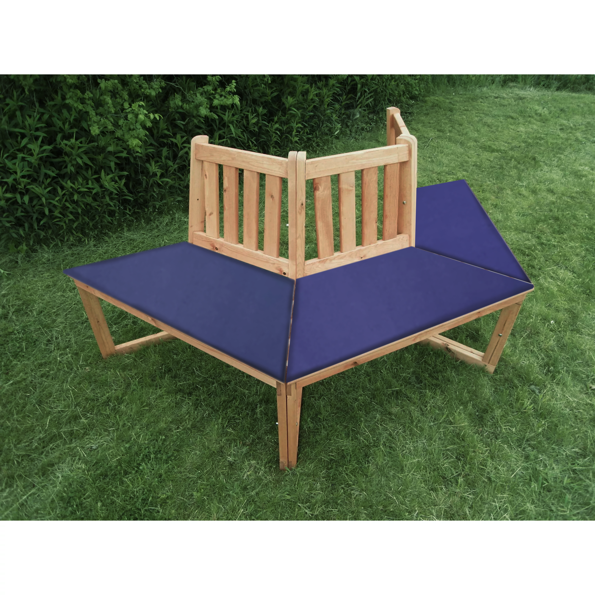 Baumbank Holz braun 202 x 89 x 90 cm