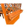 Holzpavillon mit integriertem Blumenkasten