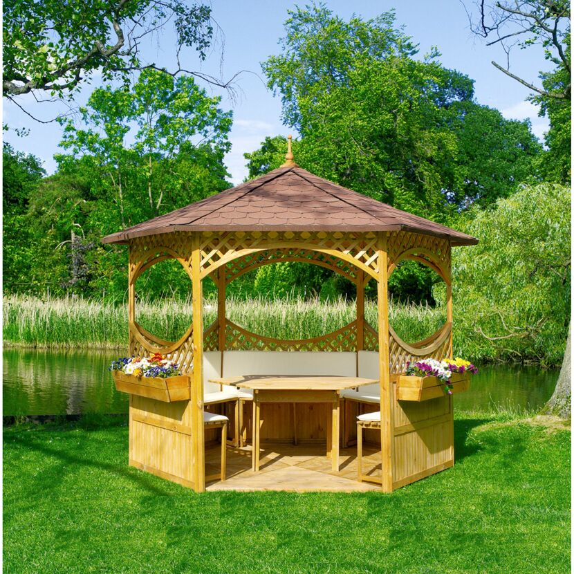 Pavillon 'Palma' Holz 326 x 280 x 326 cm