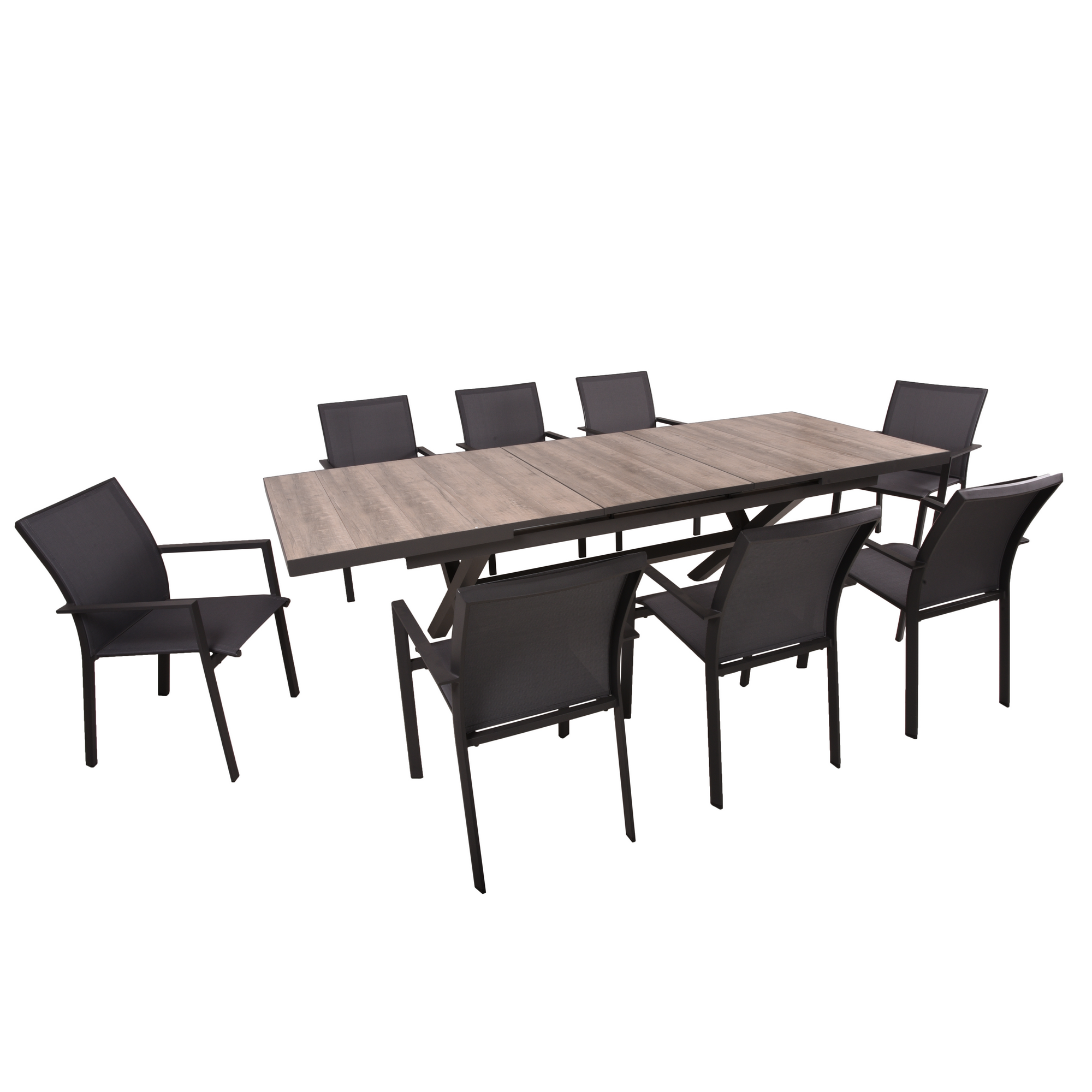 Gartenmöbelset 'Rana' für 8 Personen Aluminium