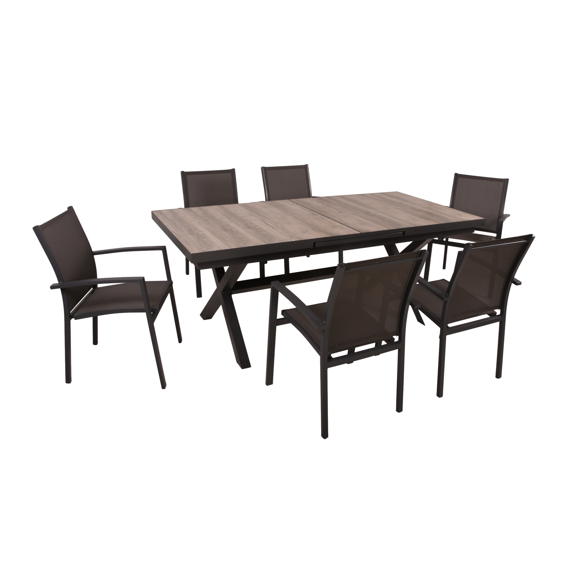 Gartenmöbelset 'Rana/Elena' für 6 Personen Aluminium