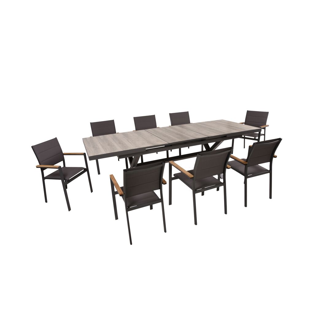 Gartenmöbelset 'Rana/Davina' für 8 Personen Aluminium