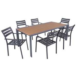 Gartenmöbelset 'Silea/Treviso' für 6 Personen Aluminium