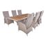 Gartenmöbel-Set mit sechs Stühlen und einem Tisch