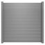 Steckzaun 'Lumino' Stecksystem silbergrau 180 x 180 cm