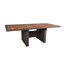 Brauner Gartentisch mit Holzplatte