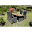 Gartenmöbel-Set mit Tisch und vier Stühlen