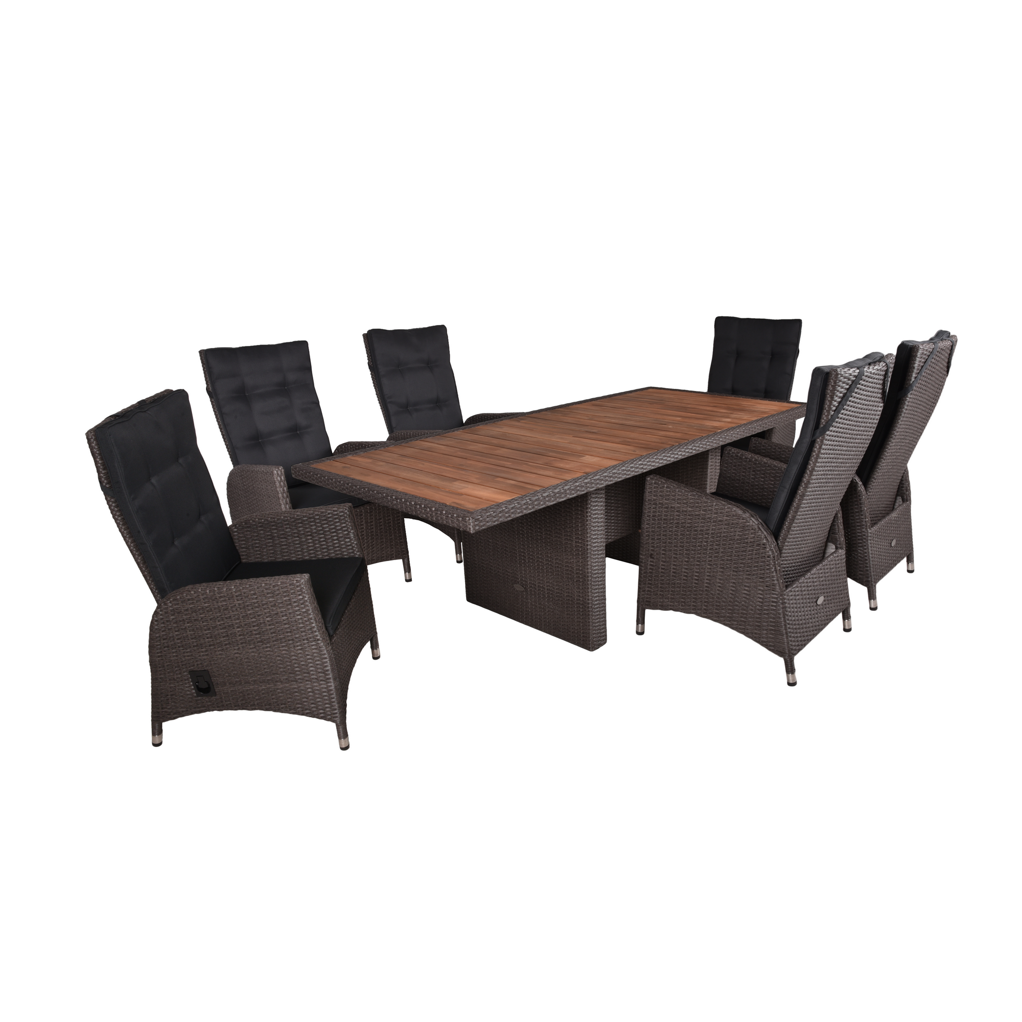 Gartenmöbelset 'Braga' für 6 Personen Kunststoff/Aluminium