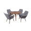 Gartenmöbel-Set 'Fremont/Rapallo' braun 5-teilig