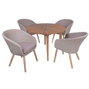 Gartenmöbel-Set 'Fremont/Arvada' braun 5-teilig