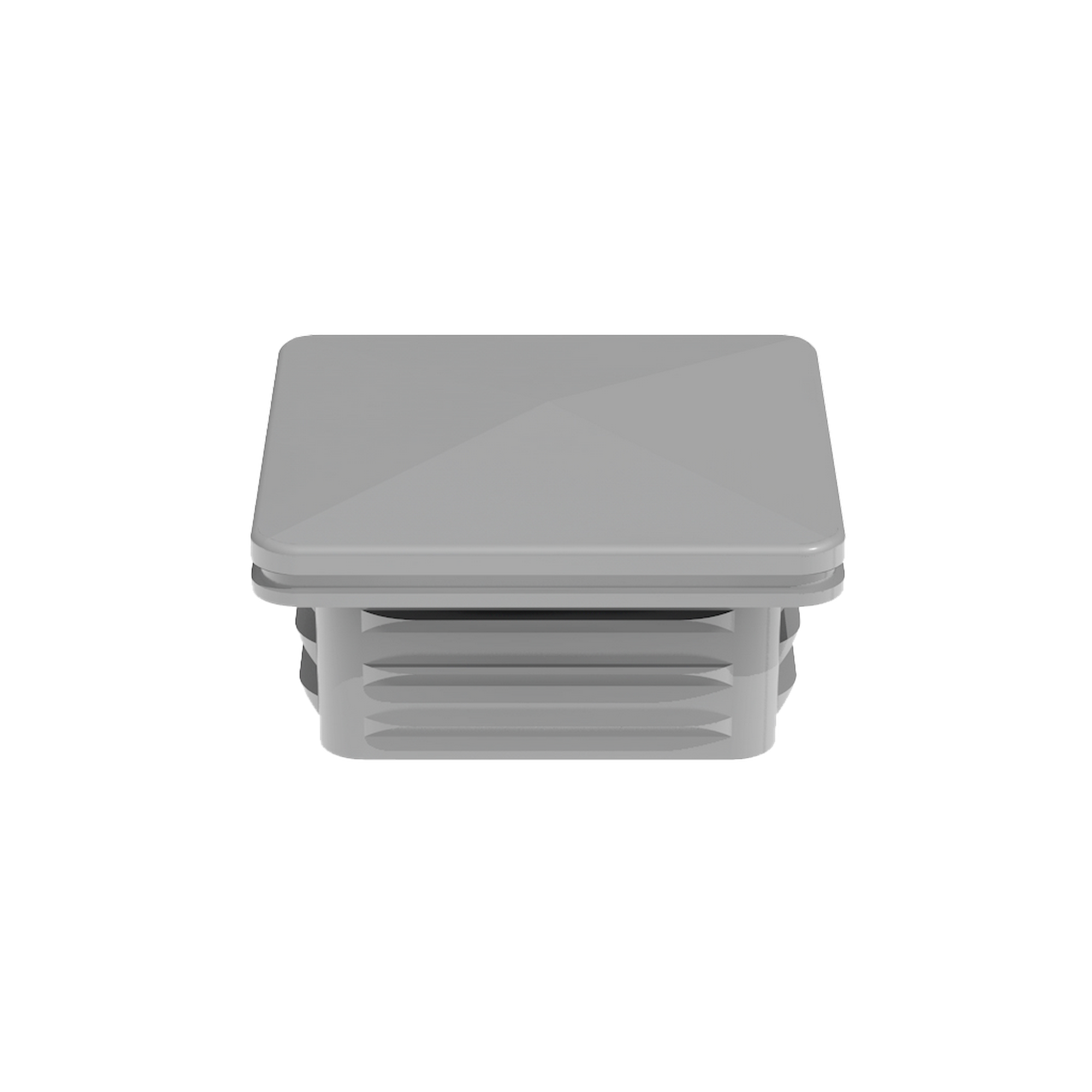 Pfostenkappe 'Ambiente' silber 6 x 6 cm