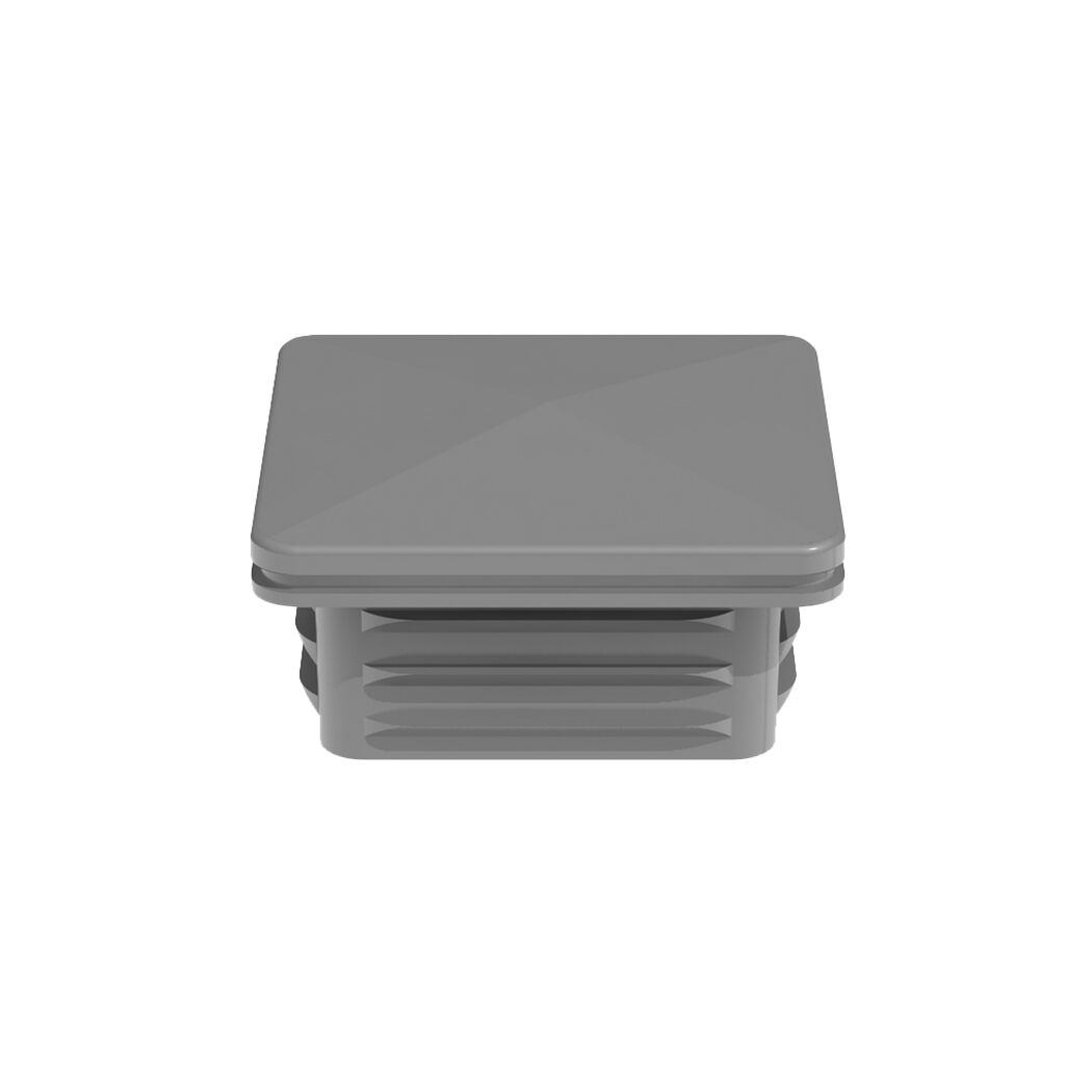 Pfostenkappe 'Ambiente ' silbergrau, 6 x 6 cm