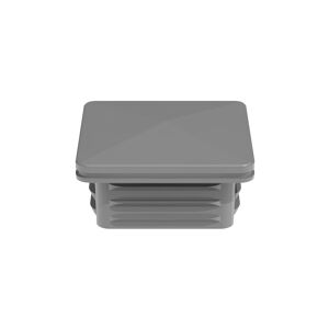 Pfostenkappe 'Ambiente ' silbergrau, 6 x 6 cm