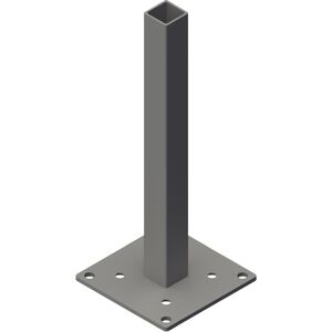 Pfostenträger 'GJ49' Stahl verzinkt für Zaun-Pfosten 16 x 16 cm