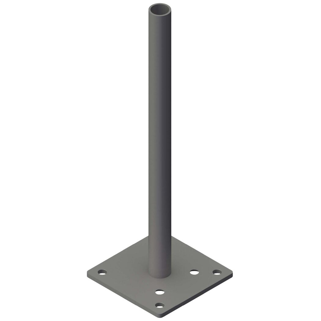 Pfostenträger 'GJ51' Stahl verzinkt für variable Eckpfosten 13 x 13 cm