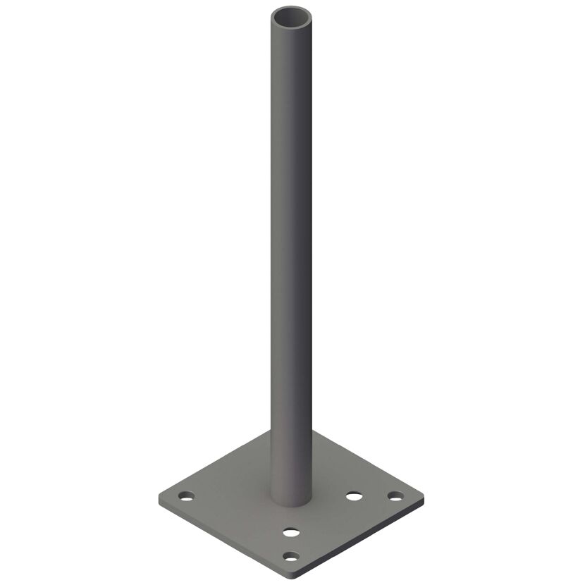 Pfostenträger 'GJ51' Stahl verzinkt für variable Eckpfosten 13 x 13 cm
