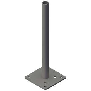 Pfostenträger 'GJ51' Stahl verzinkt für variable Eckpfosten 13 x 13 cm