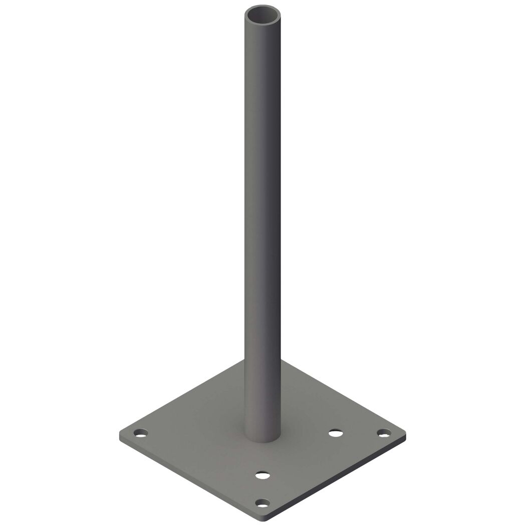 Pfostenträger 'GJ52' Stahl verzinkt für variable Eckpfosten 16 x 16 cm