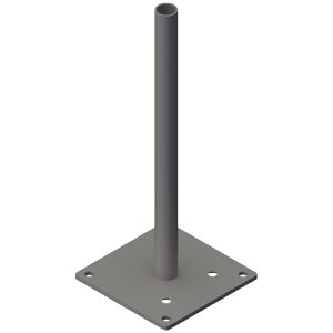 Pfostenträger 'GJ52' Stahl verzinkt für variable Eckpfosten 16 x 16 cm
