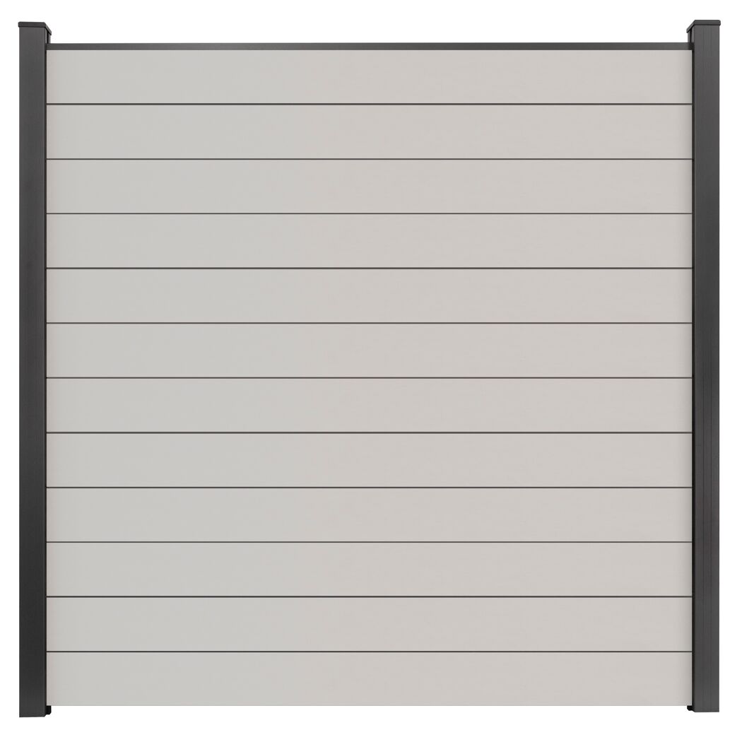 Steckzaun 'BasicLine' schmal Stecksystem weiß 180 x 180 cm