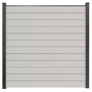Steckzaun 'BasicLine' schmal Stecksystem weiß 180 x 180 cm